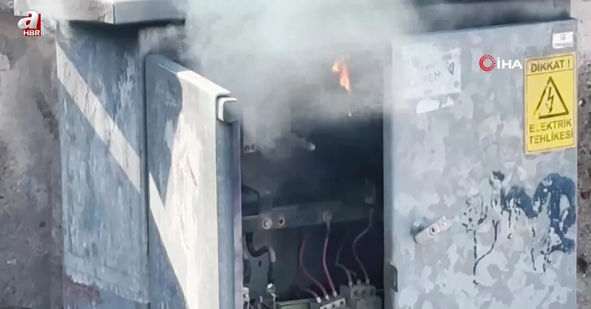 Elektrik panosundaki yangın korkuttu