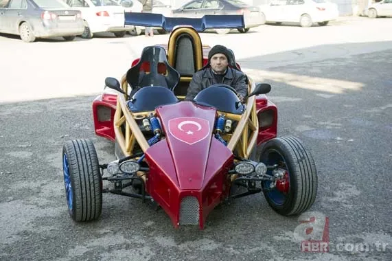 Hayalindeki yarış otomobilini 35 bin liraya yaptı 7