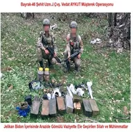 Licede PKKya ait çok sayıda silah ve mühimmat ele geçirildi