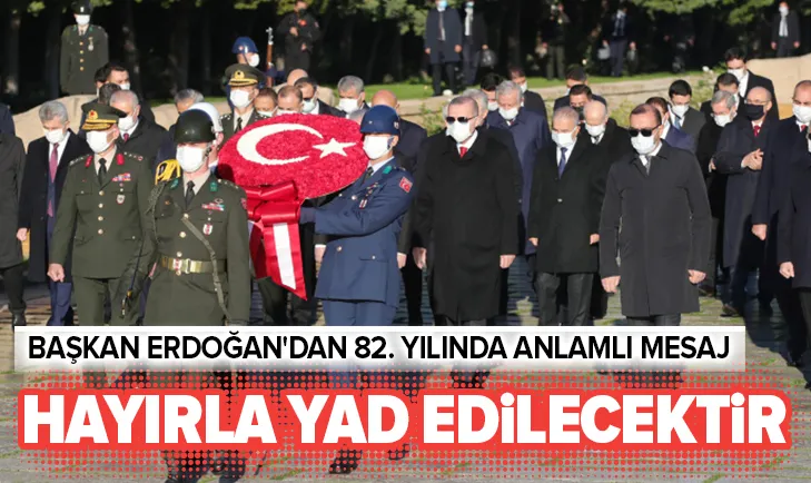 Başkan Erdoğan ve devlet erkanı Anıtkabir'de
