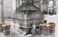 Nehir ve dereler buzla kaplandı