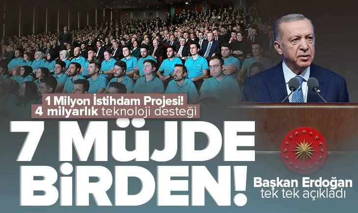 Son dakika: 1 Milyon İstihdam Projesi Kamuoyu Bilgilendirme Programı! Başkan Erdoğan müjdeleri tek tek açıkladı