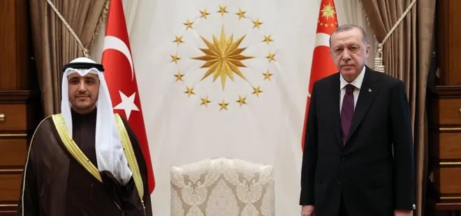 Başkan Erdoğan Kuveyt Dışişleri Bakanı El Sabah’ı kabul etti