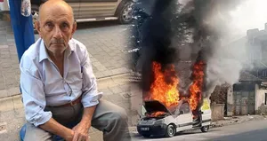 Acı haber!  Yanan aracını...