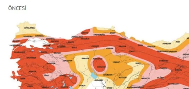 Türkiye’de deprem riski olan iller değişti! İşte Deprem risk haritası