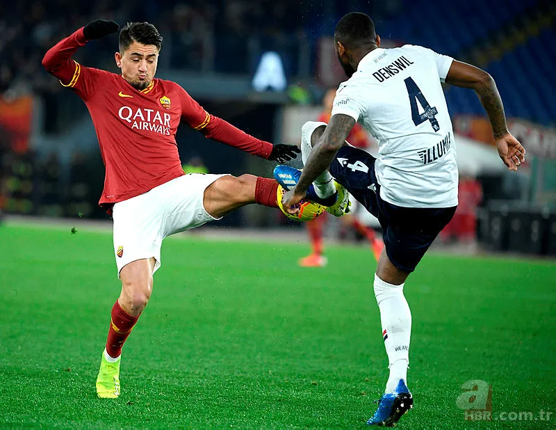 Roma'daki 5 gollü mücadelede Cengiz Ünder yıkıldı 1