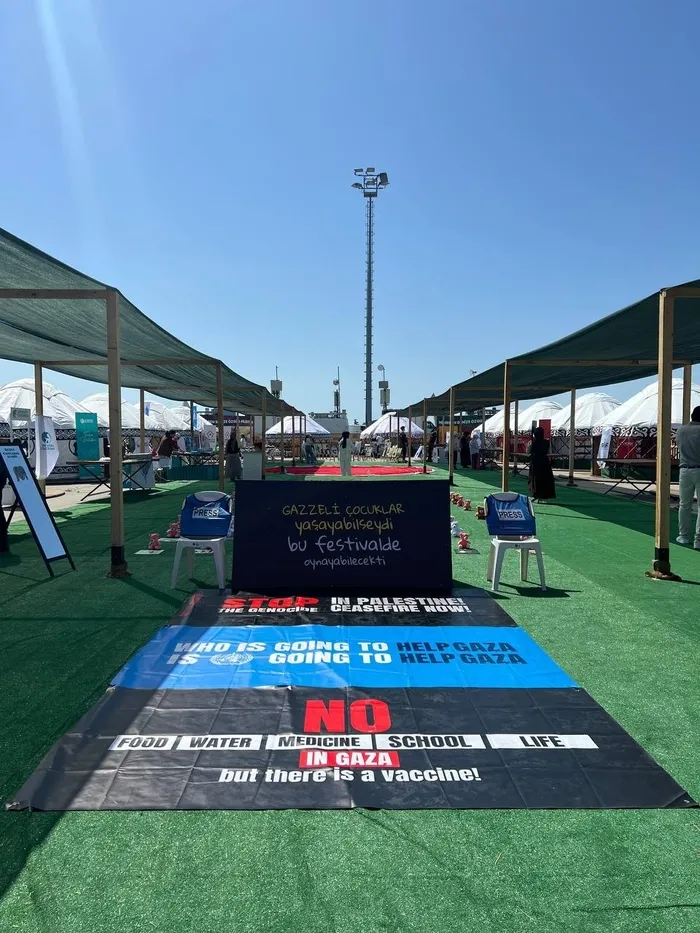 Organizasyonda katil İsrail’in Gazze’de katlettiği çocuklar unutulmadı (AHABER)