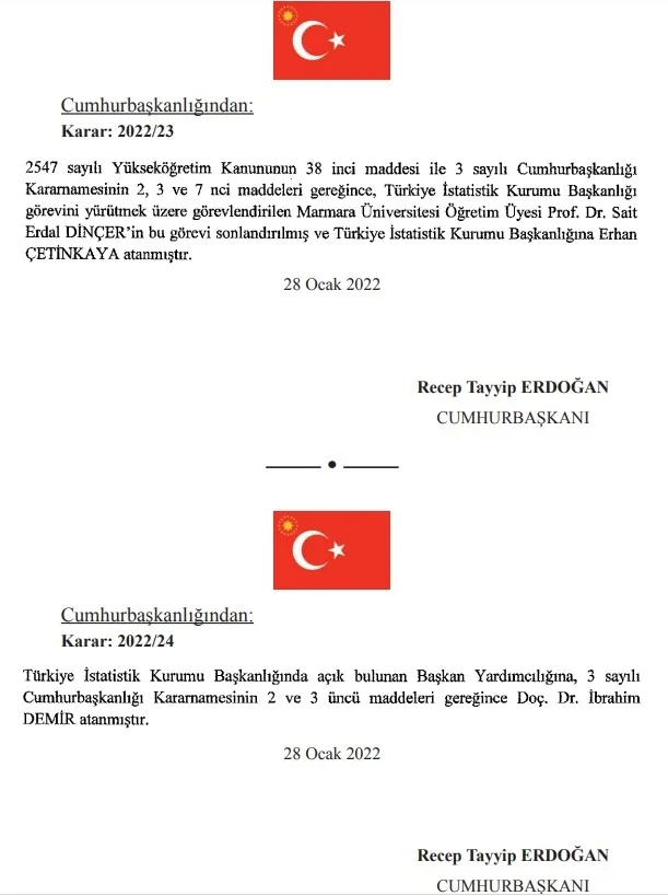 Son dakika: TÜİK Başkanı Erhan Çetinkaya oldu | Erhan Çetinkaya kimdir? - 2