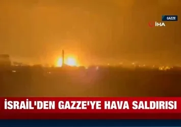 Son dakika: İsrail Gazze'yi vurdu