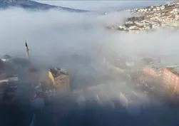 Sinop sis bulutları arasında görüntülendi
