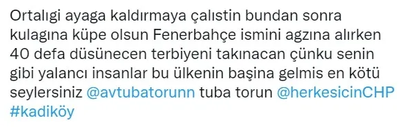 CHP ile Fenerbahçe arasında ipler gerildi! Tuba Torun özür diledi ama tepkiler dinmedi