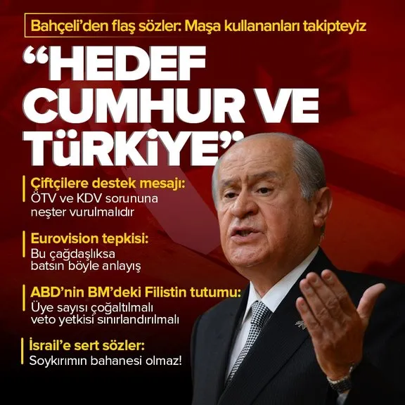 MHP lideri Devlet Bahçeli’den emniyet müdürlerinin açığa alındığı olayla ilgili flaş sözler: Hedef Cumhur İttifakı ve Türkiye