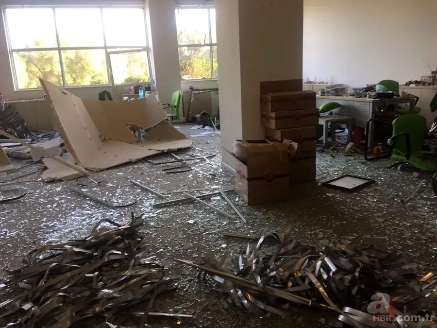 ATSO binası otoparkındaki patlamadan fotoğraflar 15