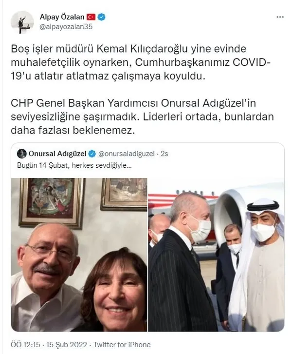 Aradığınız seviyeye şu anda ulaşılamıyor! CHP’li Onursal Adıgüzel’den 14 Şubat rezilliği
