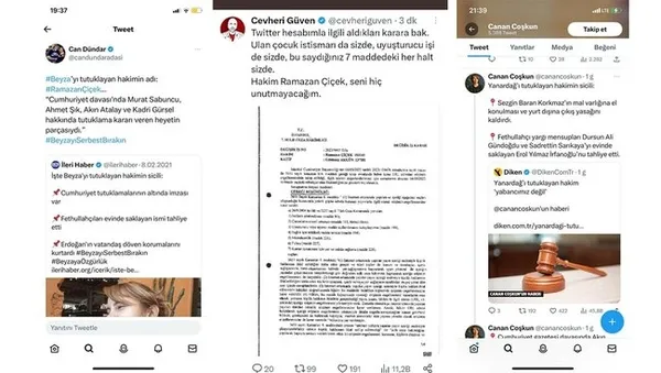 Terör seviciler işbaşında! Merdan Yanardağ davası üzerinden hakim Ramazan Çiçek’i hedef aldılar