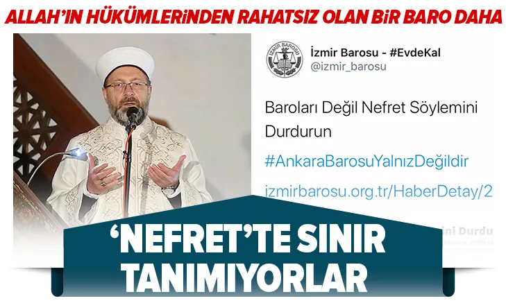 Allahın hükümlerinden rahatsız olan bir baro daha