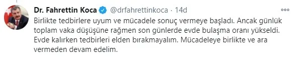 Sağlık Bakanı Fahrettin Koca'dan Kovid-19 açıklaması! İyi haberi duyurdu - 3