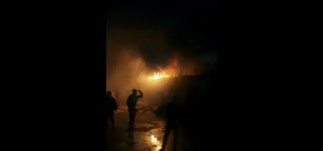 Maltepe’de konteynerde çıkan yangın itfaiye ekiplerince söndürüldü