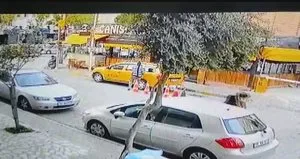 Önce taksiyi kaçırdı sonra yaya çarptı