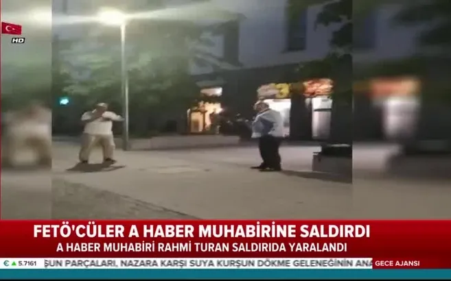 FETÖ'cüler A Haber muhabirine saldırdı