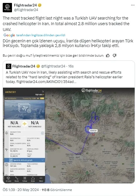 milyonlarin-gozu-akinci-ihadaydi-reisinin-helikopterini-aramak-icin-havalandi-28-milyon-kisi-izledi-1716217463436.jpg Milyonların gözü Akıncı İHA'daydı: Reisi'nin helikopterini aramak için havalandı 2.8 milyon kişi izledi - 3