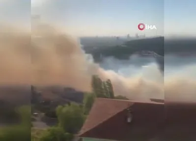 Maltepe’de geniş arazi yangını