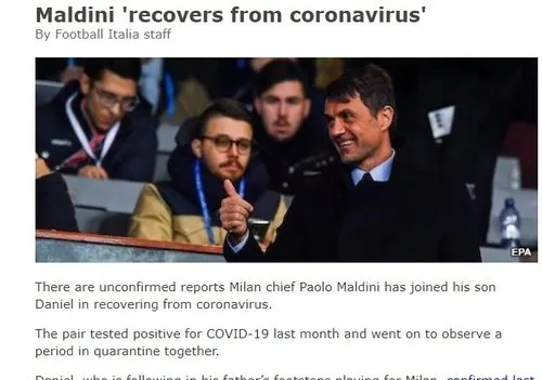 Corona virüse yakalanan Paolo Maldini'den güzel haber geldi - 1