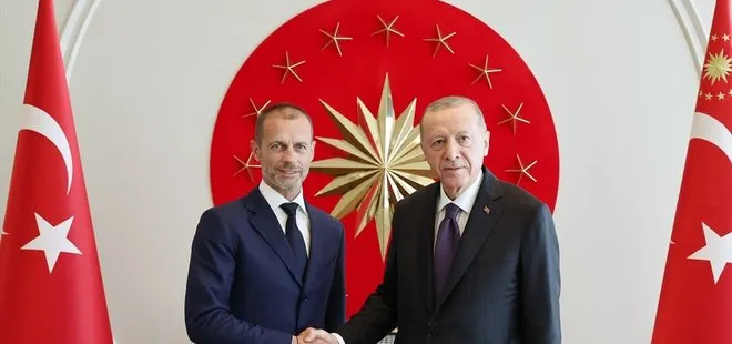 Son dakika: Başkan Erdoğan UEFA Başkanı Aleksander Ceferin kabul etti