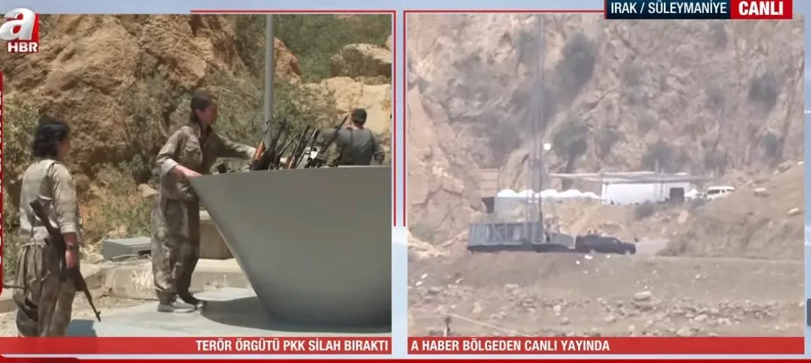 SİLAHLAR KAZANDA YAKILDI!