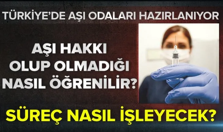 Koronavirüs aşısı olma süreci nasıl işleyecek? Aşı hakkı olup olmadığı nasıl öğrenilecek? Aşı odaları hazırlanmaya başlandı!