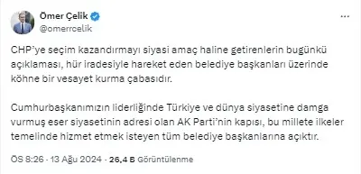 ak-partiden-yrpye-santaj-tepkisi-kohne-bir-vesayet-kurma-cabasi-1723578250606.jpg AK Parti Sözcüsü Ömer Çelik'in paylaşımı.