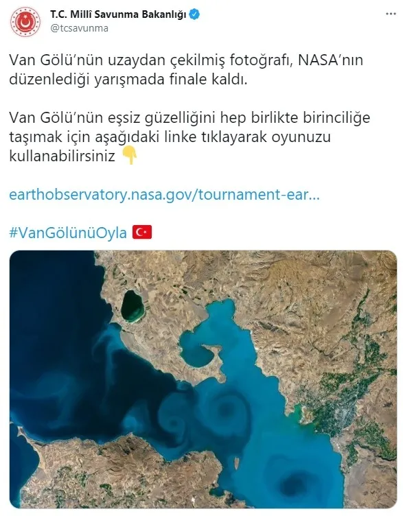 Van Gölü fotoğrafı NASA’nın düzenlediği yarışmada finale kaldı - 2