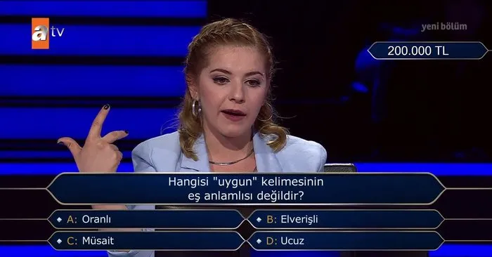 Iste 200 Bin Tl Degerindeki O Soru Kim Milyoner Olmak Ister 7 Kasim 2021 Atv Video Izle Ahaber Video Izle