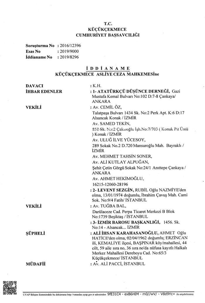 Ali İhsan Karahasanoğlu’na skandal hapis talebi!