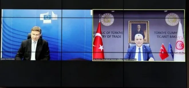Ticaret Bakanı Ömer Bolat’tan çevrimiçi toplantı! AB ile ticarette yeni diyalog dönemi başladı