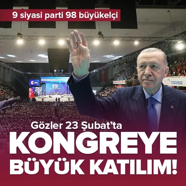 AK Parti’nin kongresine büyük katılım!