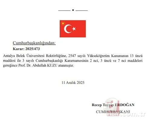 Başkan Erdoğan imzaladı! 9 üniversiteye rektör ataması Resmi Gazete'de 3