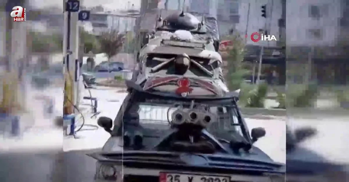 Aracını adeta tanka çevirdi! Polis trafikten men edip ehliyete el koydu