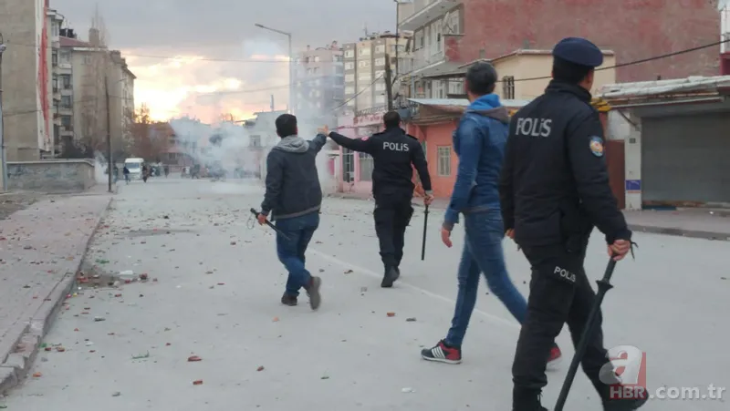 Konya'da iki aile sokak ortasında birbirine girdi 7