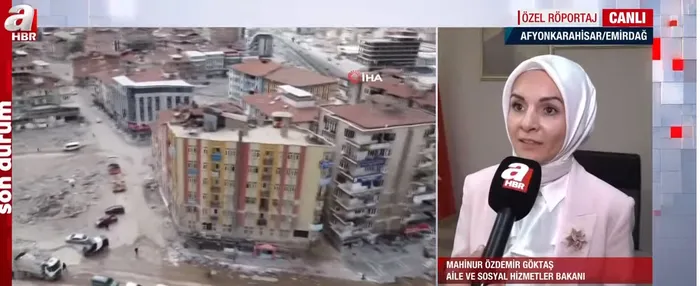 Aile ve Sosyal Hizmetler Bakanı Mahinur Özdemir Göktaş A Haber'de - 1