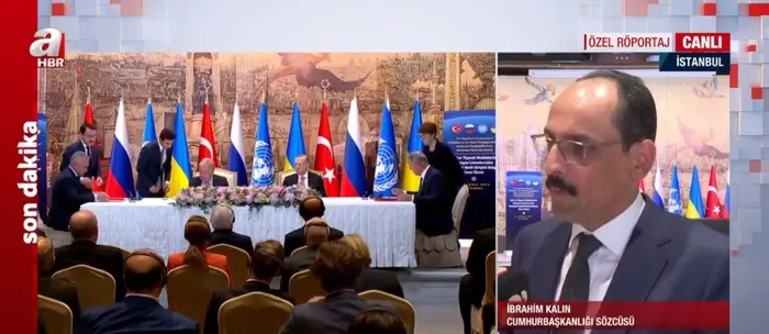 Cumhurbaşkanlığı Sözcüsü Kalın’dan A Haber’de Tahıl Koridoru Anlaşması açıklaması: Türk diplomasisinin tarihi başarısı