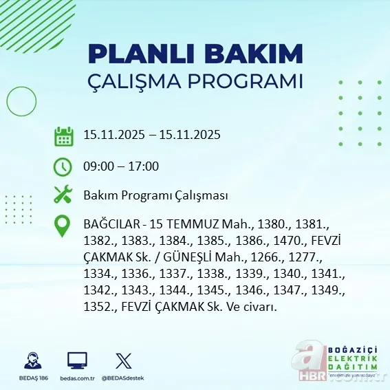 İSTANBUL’UN O İLÇELERİ! 8 saatlik kesintiye hazır olun: Elektrikler ne zaman gelecek, hangi ilçelerde kesinti olacak? 2
