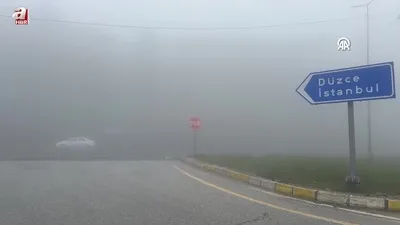 Bolu Dağı’nda sis etkili oldu