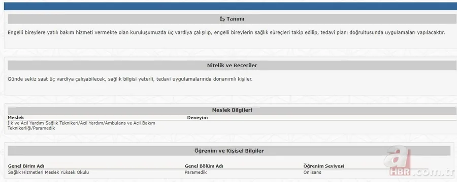 İŞKUR hastaneleri açıkladı! 14 farklı ilde lise mezunu personel alımı başvuruları başladı! İşte alım yapacak kurumların listesi… 7