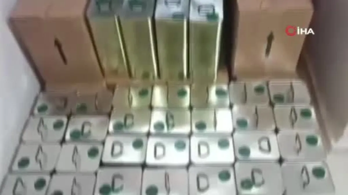 20 ton sahte zeytinyağı ele geçirildi