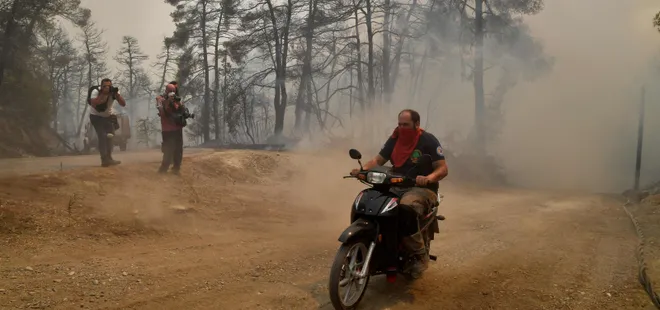 Yunanistan’da yangın! Olympia kenti alevlerin tehdidi altında