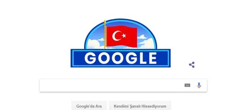 Google'dan Cumhuriyet Bayramı'na özel logo