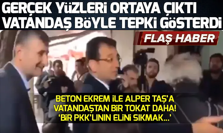 Ekrem İmamoğlu ve Alper Taşa büyük tepki!