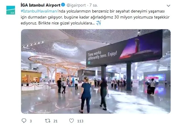 İstanbul Havalimanı 30 milyon yolcuya ulaştı - 1