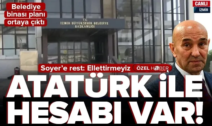 İzmir’de depremde hasar gören İzmir Büyükşehir Belediye binası yıkılmadı